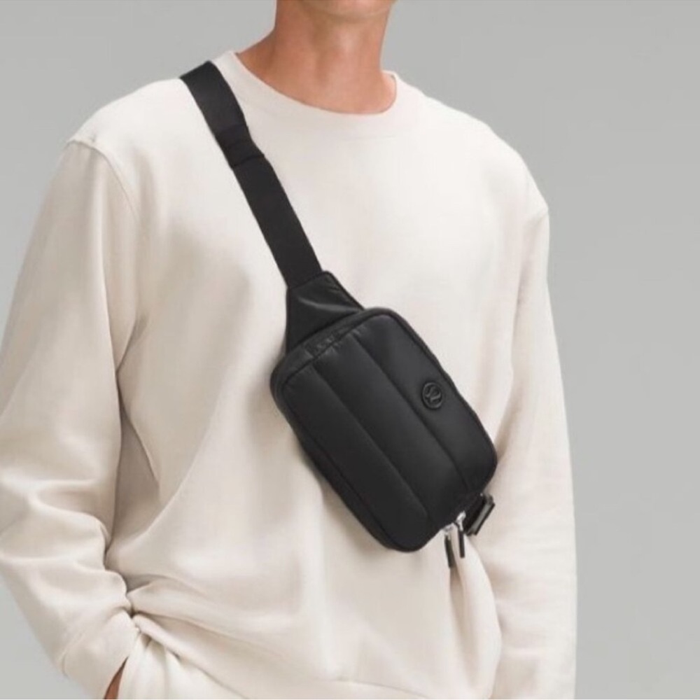 LULULEMON 2L black everywhere belt bag wonder puff quilted water repellent